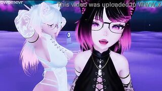two Lewd Catgirls Fuck YOU in an Bizarre POV Threesome