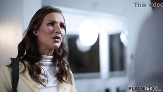 Jewel Diamant is naked by her bf stepdad and makes it quite clear what she needs to do to keep it a secret.The brunette is facefucked and rides ramrod