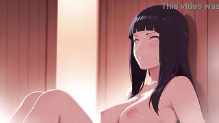 Hinata Hyuga Bangs a Stranger in a Hot Steamy Sauna! Naruto Manga Story Anime AI-generated