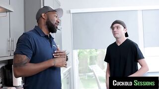 CUCKOLD SESSIONS - Hawt Wife Lizzie Love Fucks Maintenance Stud While Cuck Watches