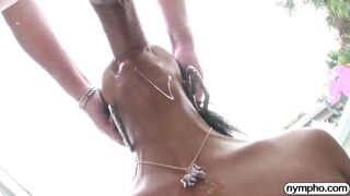 NYMPHO Ebony bombshell Nia Nacci gets butt drilled