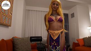 Stunning Black Honey Annie Verse Takes Big Wang in Zelda Cosplay POV