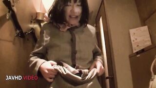Aged Kiyoe Majima Pleasures Her Shaggy Cunt with a Sex-toy