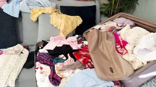 Extremely Hot Sexy Cute Big Tits Hotty Leya Has Tons of Panties Lingerie Outfits to Try on with Nudity & Multiple Cameras