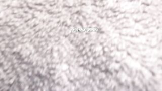 Cumming on black worn female thong