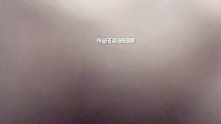 Cumming on black worn female thong