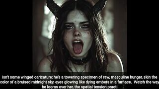 Devil chap fucks demonic 18 year old Girl (voice oVer AI generated) horror porn