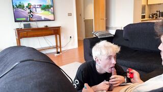 Oral-sex-sex during Fortnite Gaming