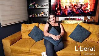 BIGGEST BAZOOKAS MILF SHOOTS HER FIRST PORN MOVIE
