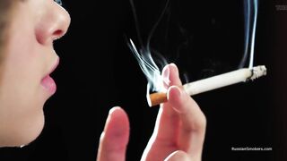 Ultra HD Russian Angel Smokin' Cigarette Seaside