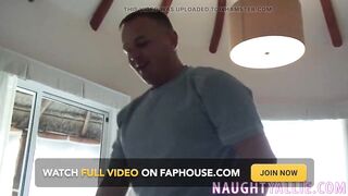 Hot Wife on Vacation Takes a Giant Facial After Screwing