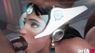 Symmetra Anal Group Sex with 5 Bbcs - 3D Overwatch Animated Porn