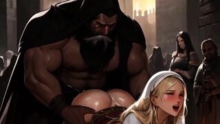 Mighty North African Warriors Inseminate European Maidens