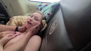 Amazing car sex, bj, pink cunt, cum on face!