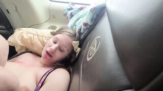 Amazing car sex, bj, pink cunt, cum on face!