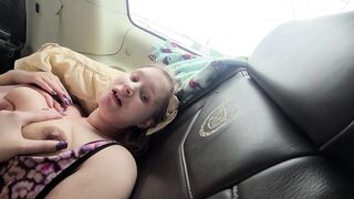 Amazing car sex, bj, pink cunt, cum on face!