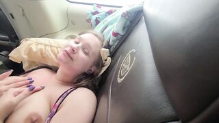 Amazing car sex, bj, pink cunt, cum on face!
