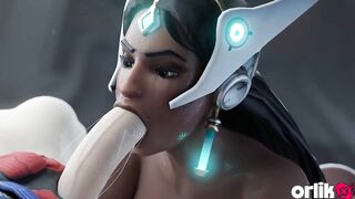 Symmetra Likes Big Shlong in Her Butt - 3D Overwatch Anal Animation