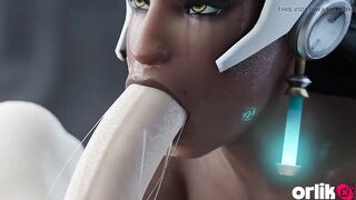 Symmetra Likes Big Shlong in Her Butt - 3D Overwatch Anal Animation