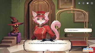 Hotel Tales Gameplay Part 3 - Helping Nikki Sort the Suitcases and Bathe Griselda the Huntress