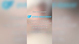 Squirting Like Crazy Trying My New Giant Dragon Sex-toy