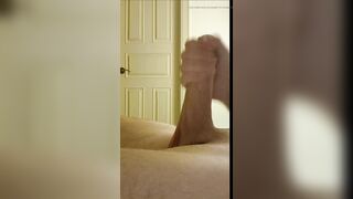 I Wank Outside My Step Sisters Bathroom to See if She Will Touch My Dick or Ask Me to Leave