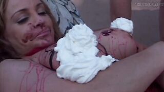 Busty Redhead MILF Gets Drenched in Sticky Mess