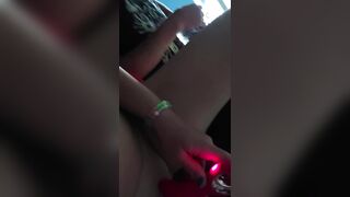 golden-haired milf takes solo joy with big melons