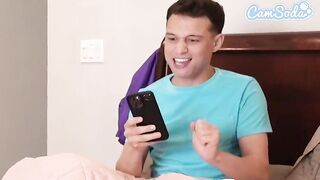 Blake Blossom Caught Her Sister`s Boyfriend Jerking Off and He Cummed on Her Bush