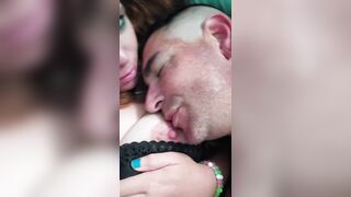 Nipple sucking my Boobs melons feel great thank you