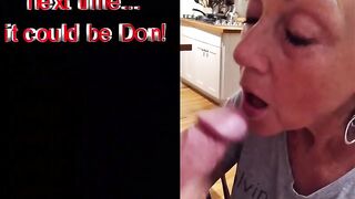 MILF Hotwife, Swinger Candi Annie Drains Neighbor's wang Swallows Cum