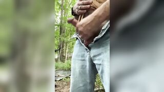 Backyard Solo Play – Jerking Off Outside Until Big Finish