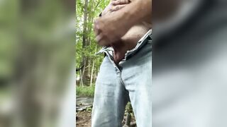 Backyard Solo Play – Jerking Off Outside Until Big Finish