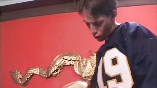 The Very Lustful and Busty Stepaunt Takes Her Nephew's Big Shlong to Couch