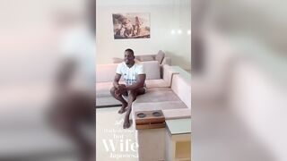 The cuckold lost a bet to his friend and had to watch his wife get her butt pounded by a big-dicked black chap.