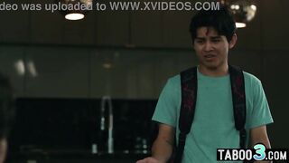 Stepfather banged his step sons cute GF next to him