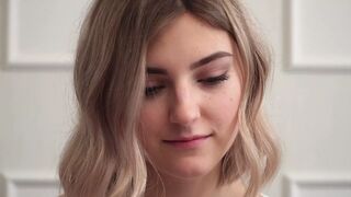 Busty golden-haired virgin Tieny Mieny loses her virginity