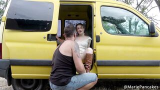 Golden-haired Nympho Lost Her Phone, Stranger Gives Her A Double Load Of Cum & ATM
