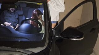 husband takes wife to fuck in parking lot with stranger!