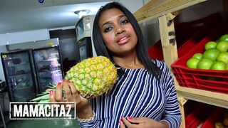 Mamacitaz - Big Booty Latina Luisa Chocolate Gets Her Ebony Snatch Railed