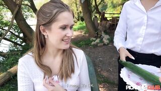 PickupClub - Perky Una Fairy Goes on a Blind Date to an Outdoor Riverside Café