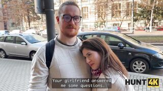 HUNT4K. I had no idea my Girlfriend was such a Floozy and willing to fuck a Stranger for money