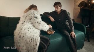 Fur Coat Female-master Owns Loser’s Biggest Cock After Chess – Greedy Handjob, Amazon Ride & Cum Swallowing