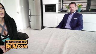POV - Fucking tabloid floozy Nelly Kent in POV 3-some