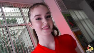 College cutie Hazel Moore is the booty slut!