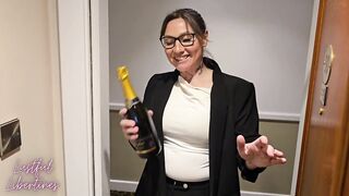 Cum hungry hotel receptionist tempted me as my wife showered in the next room