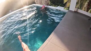 #352 Insanely Cute Diana, Poolside Oral-job-job
