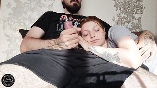 The Gal Dozed Off On Her Boyfriend's Lap And Was Banged In Her Mouth