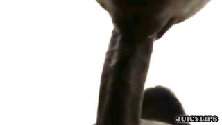 JUICY LIPS-slurped his dick so precious making him NUT!!! In 5mins