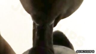 JUICY LIPS-slurped his dick so precious making him NUT!!! In 5mins